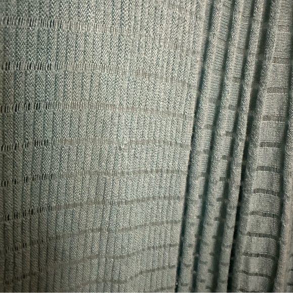 Nic + Zoe Longline Open Duster Cardigan Knit Size Medium aqua - Picture 8 of 12